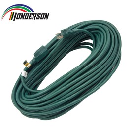 75 Ft Green Outdoor Extension Cord, 16 Gauge Heavy Duty Power Cord