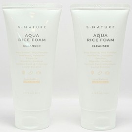 Esnature 1+1 S-Nature Aqua Rice Mildly Acidic Cleansing Foam 80ml Mild Cleansing Hypoallergenic / 1+1 에스네이처 아쿠아 라이스 약산성 클렌징폼 80ml 순한클렌징 저자극