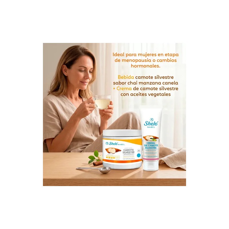 Kit Camote Silvestre Bebida En Polvo + Crema Sheló Nabel