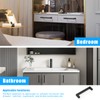 KNOBWELL 10 Pack 5" Matte Black Modern Cabinet Handles Stainless