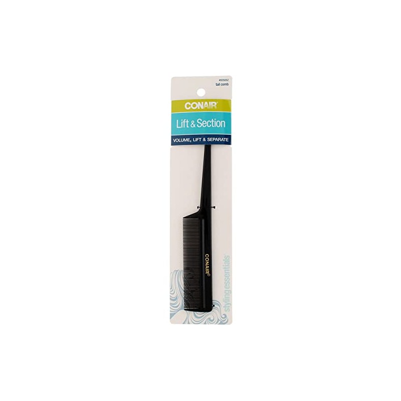 Conair Hard Rubber Tail Comb Pack Of 3