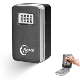 shuokang Outdoor Key Safe with Digital Combination (Weatherproof) Aluminium Alloy Key Safe with Combination Code Outside, Key Safe with Combination, Key Cabinet for Yard, Office and Home
