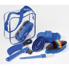 American Heritage Equine Purple 7 Piece Grooming Kit with Tote Bag