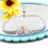 Vera Glam Classic Tennis Bracelet, Combined with Heart-shaped Accessories and
