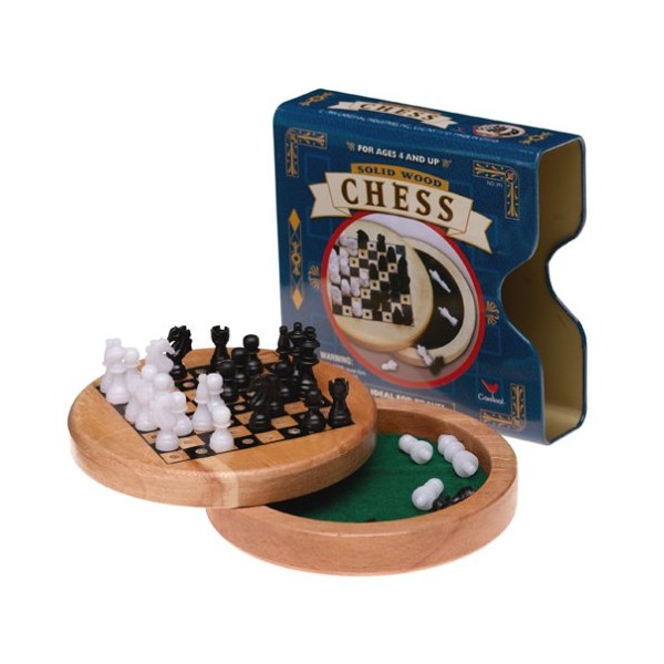 Cardinal Solid Wood Chess - Ideal for Travel