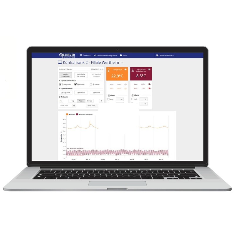 TFA-Dostmann WEATHERHUB Observer Web Monitoring System with Thermo-Hygro Transmitter with