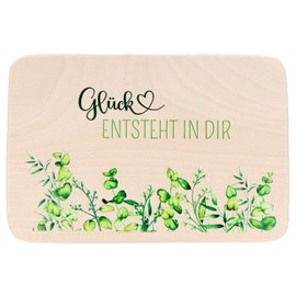 Spruchreif Unique wooden breakfast board with UV print, gift idea made of wood, housewarming gift
