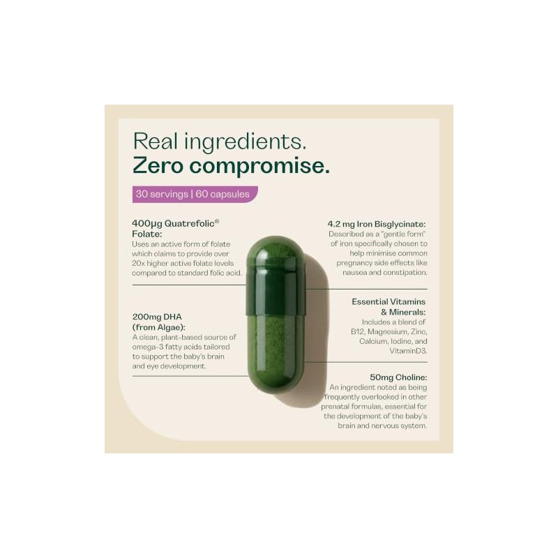 Rheal Pregnancy + New Mama Supplement - 60 Capsules