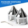 Front Axle Caps, PSLER Motorcycle Front Axle Nut Cover Cap