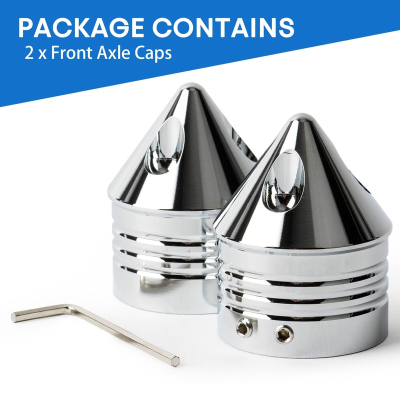 Front Axle Caps, PSLER Motorcycle Front Axle Nut Cover Cap