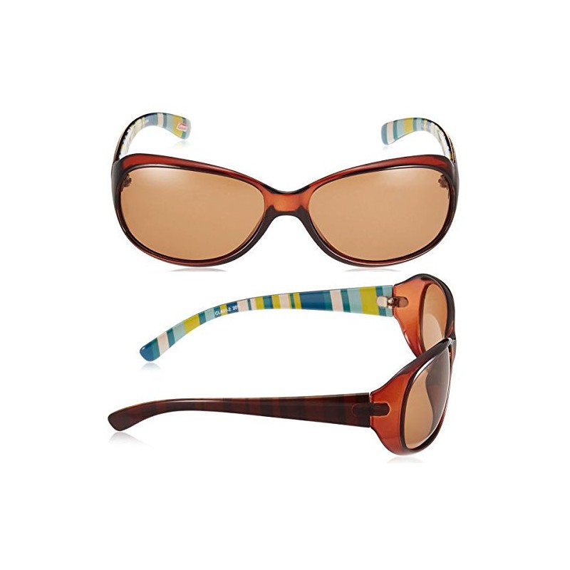 Coleman CLA01-2 Women's Polarized Sunglasses with Soft Case, Smoke Drive,
