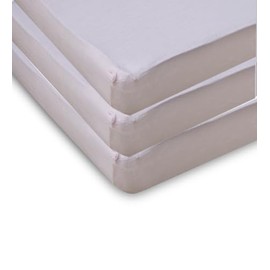 First Essentials Fitted Cotton Knit Bassinet Sheet Standard Size Girls (Pink, Pack of 3