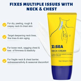 Neck Firming Cream for Crepey Skin Tightening and Lifting Deep Moisturizing Neck Care Skin Moisturizer Cruelty Free Body Care