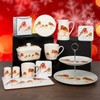 The Leonardo Collection LP52727 Christmas Winter Robins Tea Bag Tidy