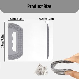 2PCS Mini Pet Hair Remover | Edge and Corner Cleaner, Pet Hair Brush Sheet for Cat Dog Rabbit Kitten Sofa Bed Carpet Rake Rug Fabric Couch Furniture & Car Interiors