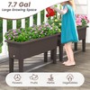Giantex Raised Garden Beds Outdoor Set of 2, Self-Watering Planter