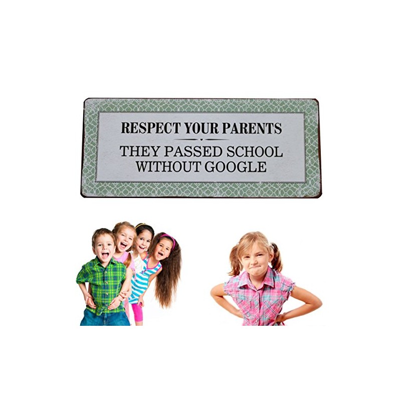 Lafinesse – Respect Your Parents Metal Sign | LF EM4285