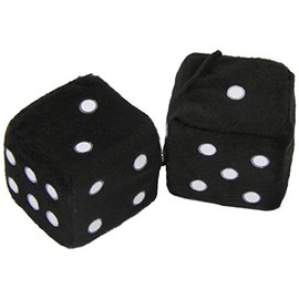 Sumex DADOS20 Plush Dice, Black, 7 x 7 cm