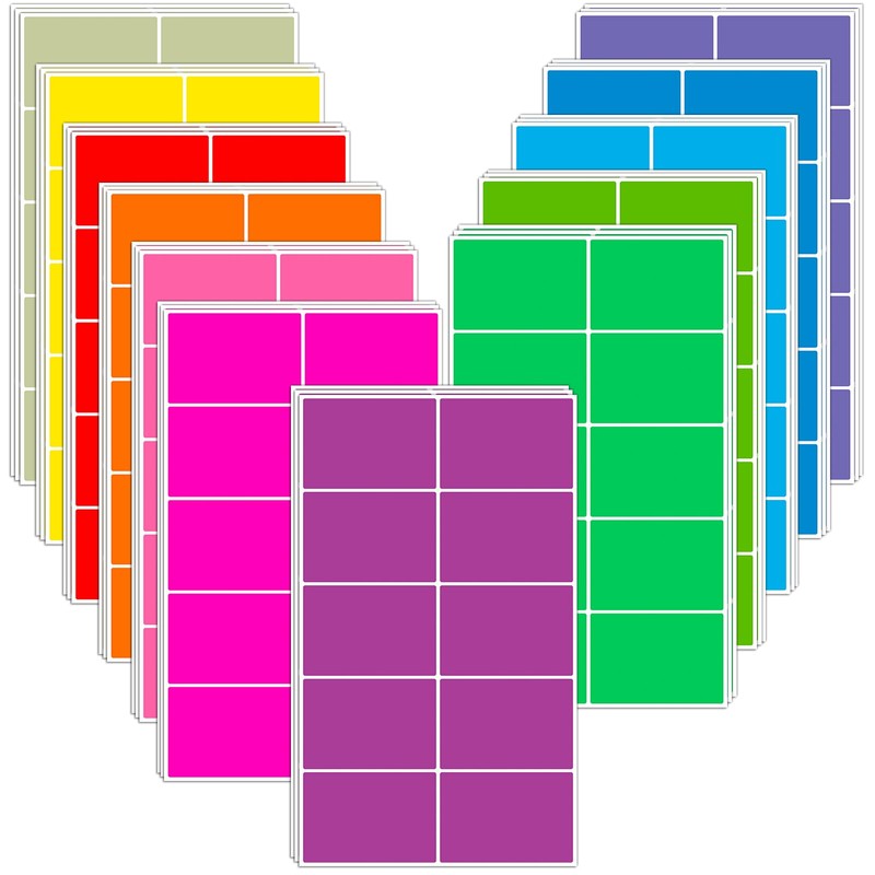 240 Pcs Colored Label Stickers,Moving Labels, Name Stickers, 12 Colors,