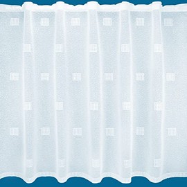 NetCurtainsUK Cuba White Great Value Semi Plain Net Curtain Sold By The Metre (Drop: 114cm (45'')) (CUBANET01)