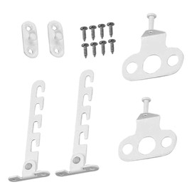 2 Sets Window Restrictor Locks for UPVC Adjustable Window Safety Locks with 8 Screws Window Restrictor Hooks for Casement Window Angle Adjustment