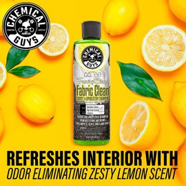 Chemical Guys Foaming Citrus Fabric Clean, Carpet and Upholstery Cleaner - Car Carpet Cleaner for Seats, and Floor Mats, Safe for Home, Office & More, Citrus Scent - 16 oz