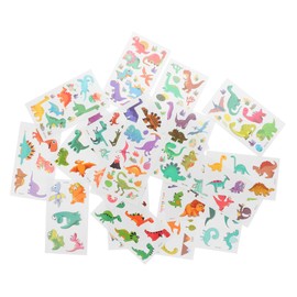 OHPHCALL 20 Sheets Dinosaur Sticker Nail Sticker Cartoons Waterproof Stickers Decorative Temporary Fake Temporary for Women Cute Stickers Water Transfer Paper