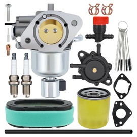 Carburetor Fits for Kohler 16 853 21S, 32 853 61S, Fits Some KT730 KT735 KT740 KT745 Engine Model, Includes Air Filter & Fuel Filter & Fuel Pump