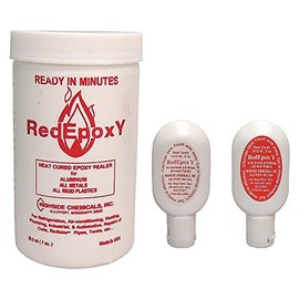 Highside Red Epoxy Metal Sealant Kit, 2- .5ozTubes