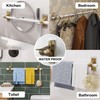 Antimbee 6-Pack No Drill Needed Curtain Rod Holders Brackets, Self