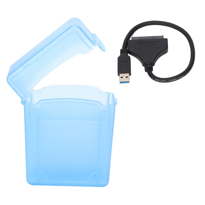 SATA to USB 3.0 Adapter with 2.5in Protective Box Blue