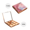 BIUDECO Eyeshadow Palette Empty Box Grids Sequin Quicksand Makeup Palette