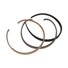 minkissy 3pcs Non Slip U Shaped Plastic Headbands with Teeth for Women Comfortable Solid Color Hair Bands for Daily Use Face Washing Sports Travel Accessories