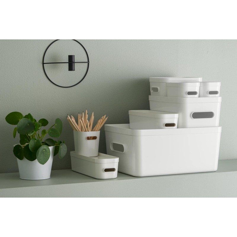 SmartStore Small White Compact Storage Box