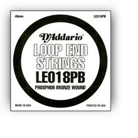 D'Addario .018 Phosphor Bronze Loop End Single String