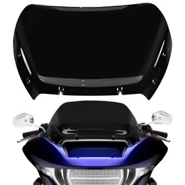 12'' Windshield Windscreen Wind Splitter Compatible with Harley Road Glide CVO FLTRXSE 2023-2025 CVO ST FLTRXSTSE FLTRX 2024 (Black)