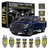 BMTxms 14pcs Interior LED Light Bulbs Map Dome For Nissan