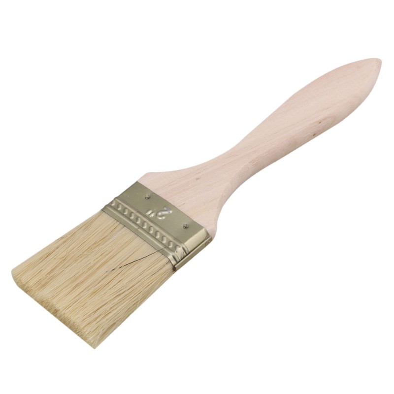 20Pcs Thick Wood Handle Brushes for Paint Stains Varnishes 17.5x4.5cm