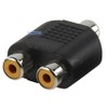 RCA PHONO Socket to 2 x Twin RCA Phono Female