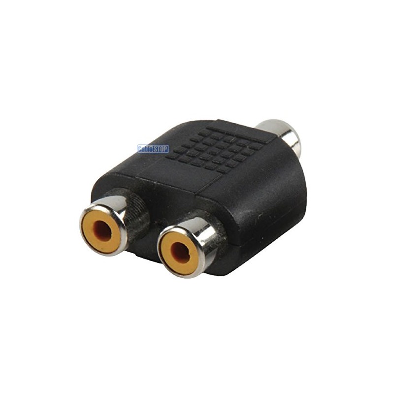 RCA PHONO Socket to 2 x Twin RCA Phono Female