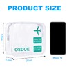 OSDUE 2PCS Clear Travel Toiletries Bags, TSA Approved Transparent Aeroplane