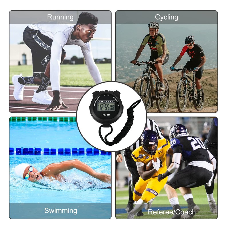 BEHAHAI Digital Sports Stopwatch Timer Stopwatch Large Display Interval Training