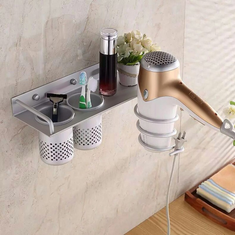 Multi-use Aluminum Flat Holder Stand Rack Storage Organizer Wall Mount