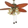 Ceiling Fan Pull Chain Decorative Walnut Wooden Ball Pull Chain