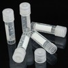 CynKen 20pcs 2ml Graduated Plastic Cryovial Cryogenic Vial Tube Self