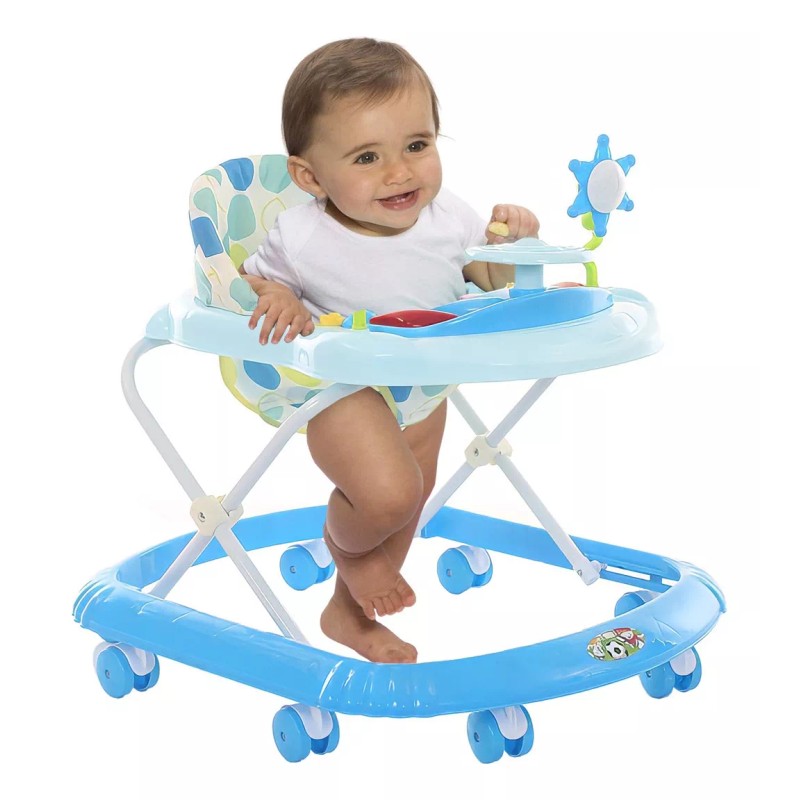 Aquila Andadera Aquila Bluebaby 3 Posiciones Con Luz Y Sonido-a9874