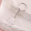 kkjoy Hamsa Hand of Fatima Keychain with Star of David
