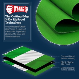 Anley Rip-Proof Double Sided 3-Ply Nigeria Flag 3x5 Foot - Vivid Color, Canvas Header and Wrinkle Resistant - The Strongest, Longest Lasting Nigerian National Flags 3 X 5 Ft