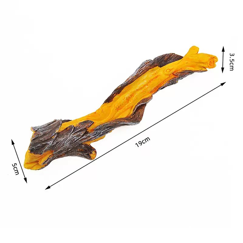 KASHUNUO Reptile Climbing Tree Branch: Resin Wood Decor for Terrarium