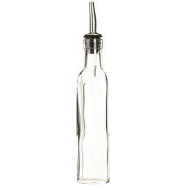 Winco GOB-8 Oil/Vinegar Bottle with Top, 8-Ounce, Medium, Clear